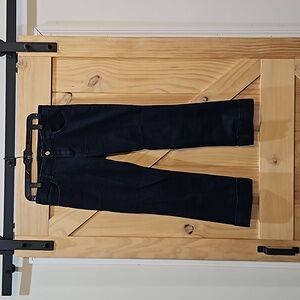 Massimo Dutti | Dark Wash Crop Jeans | Cuff Hem Detail | Size 10